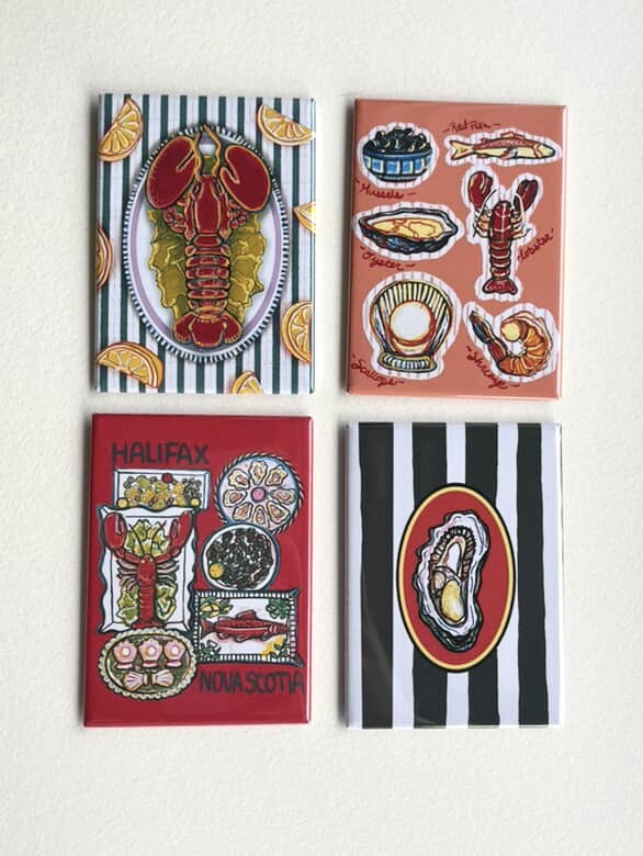 Lobster Illustrated Magnet