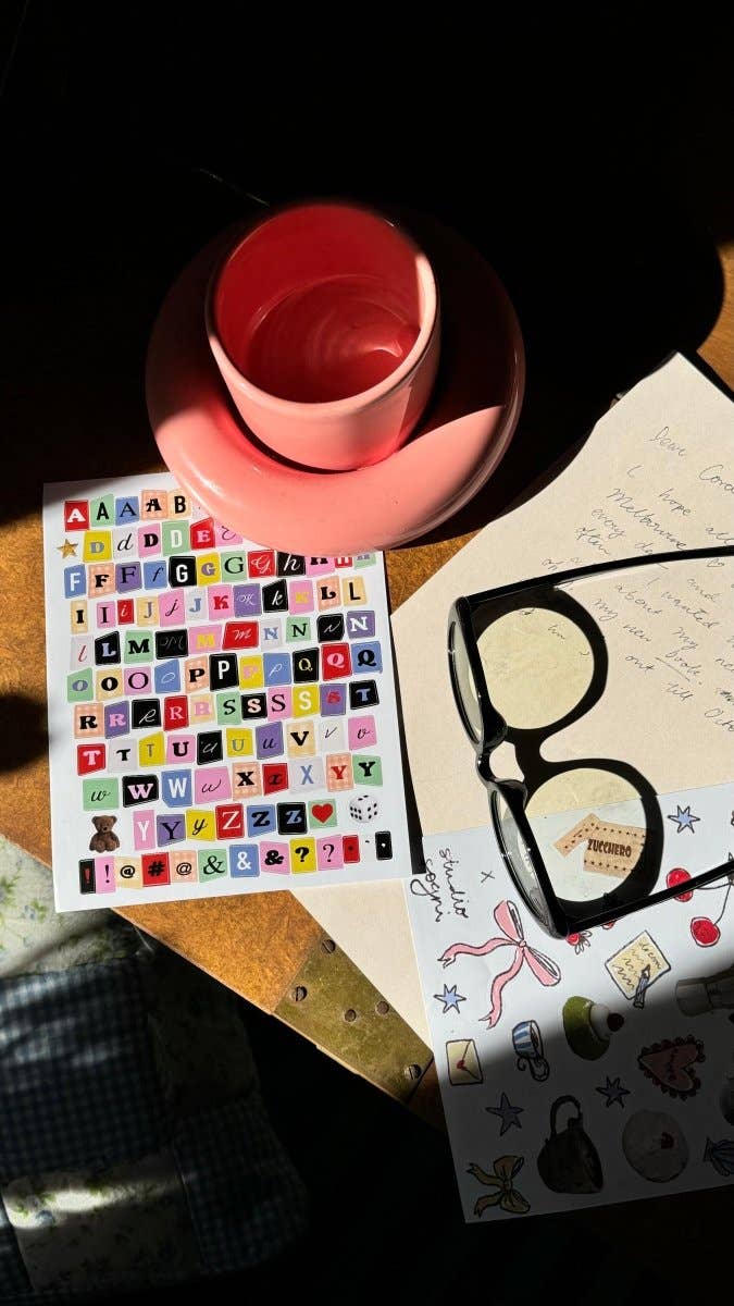 Letter Stickers (2 Sheets)