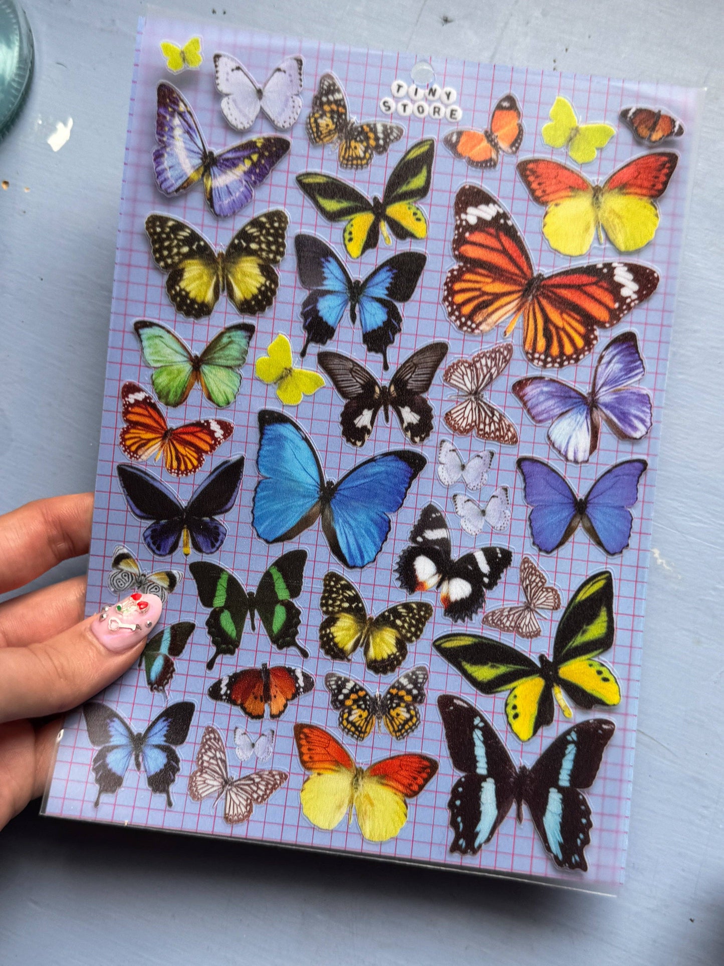 Butterfly Premium Transparent Stickers