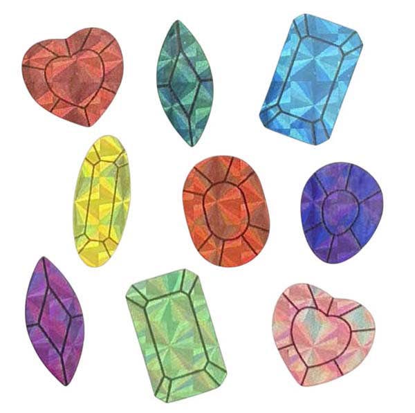Prism Gems Colourful Sticker Sheet