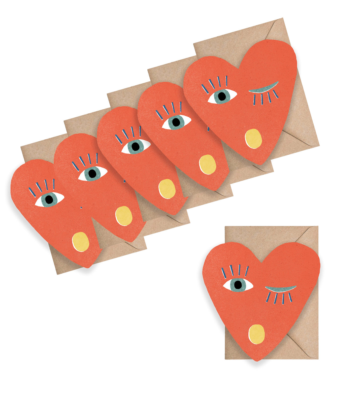 Heart Blink Mini Cards - Box of 6