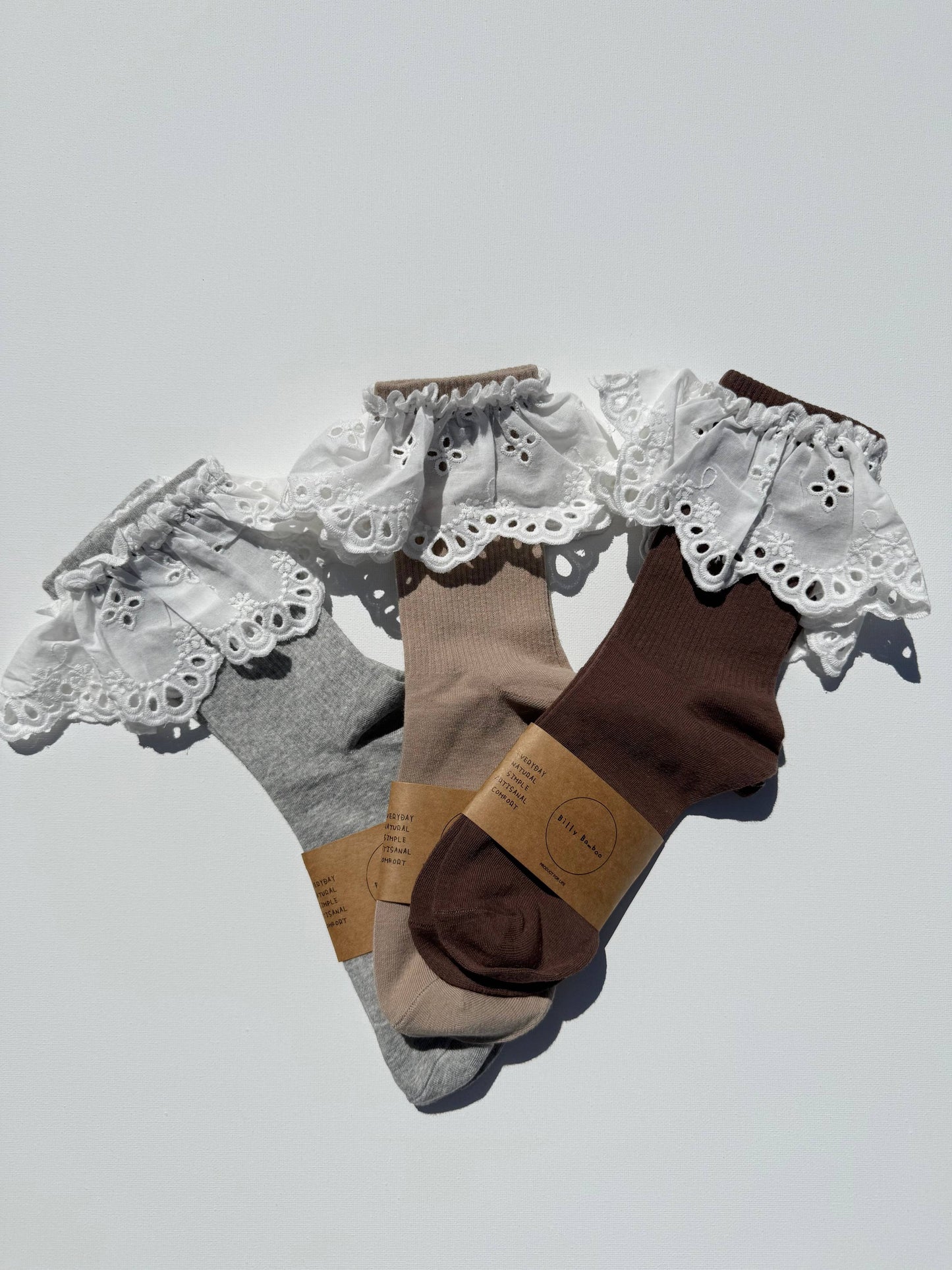 Lace Socks - White