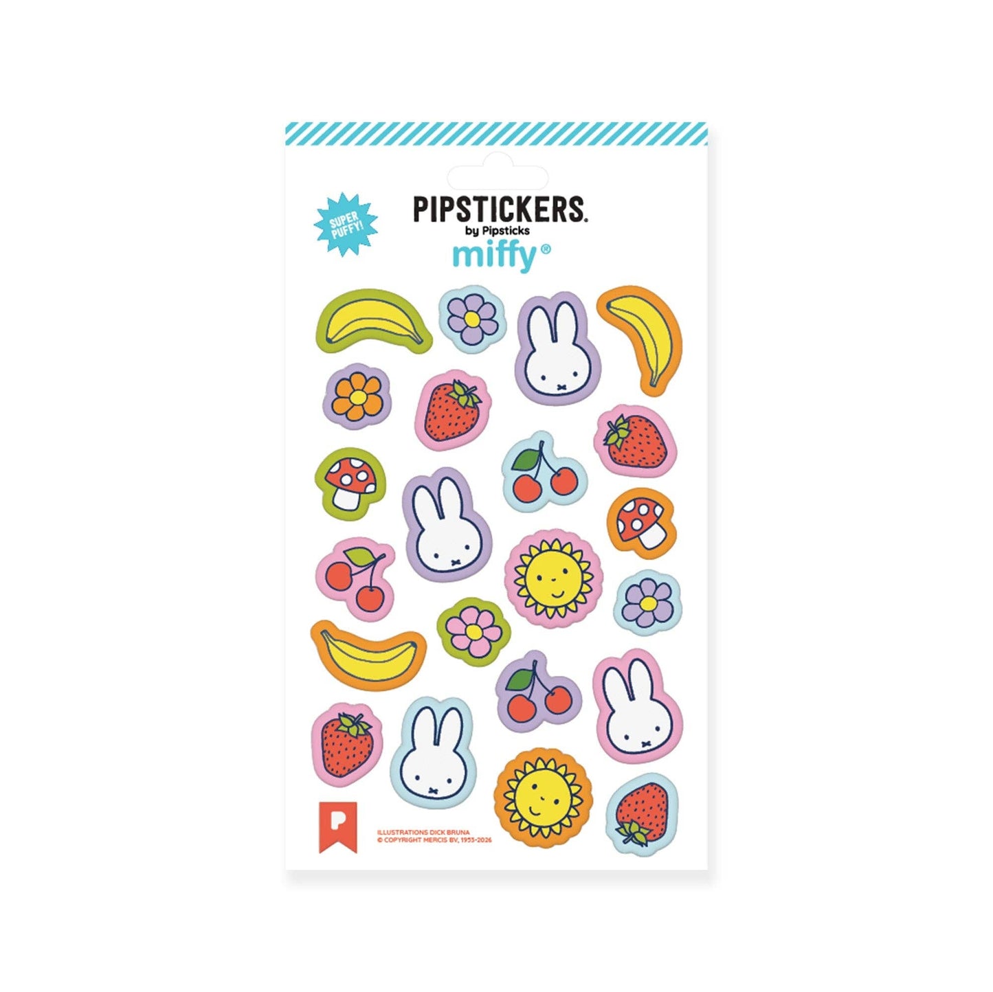 Miffy + Cute Things - Puffy Sticker Sheet