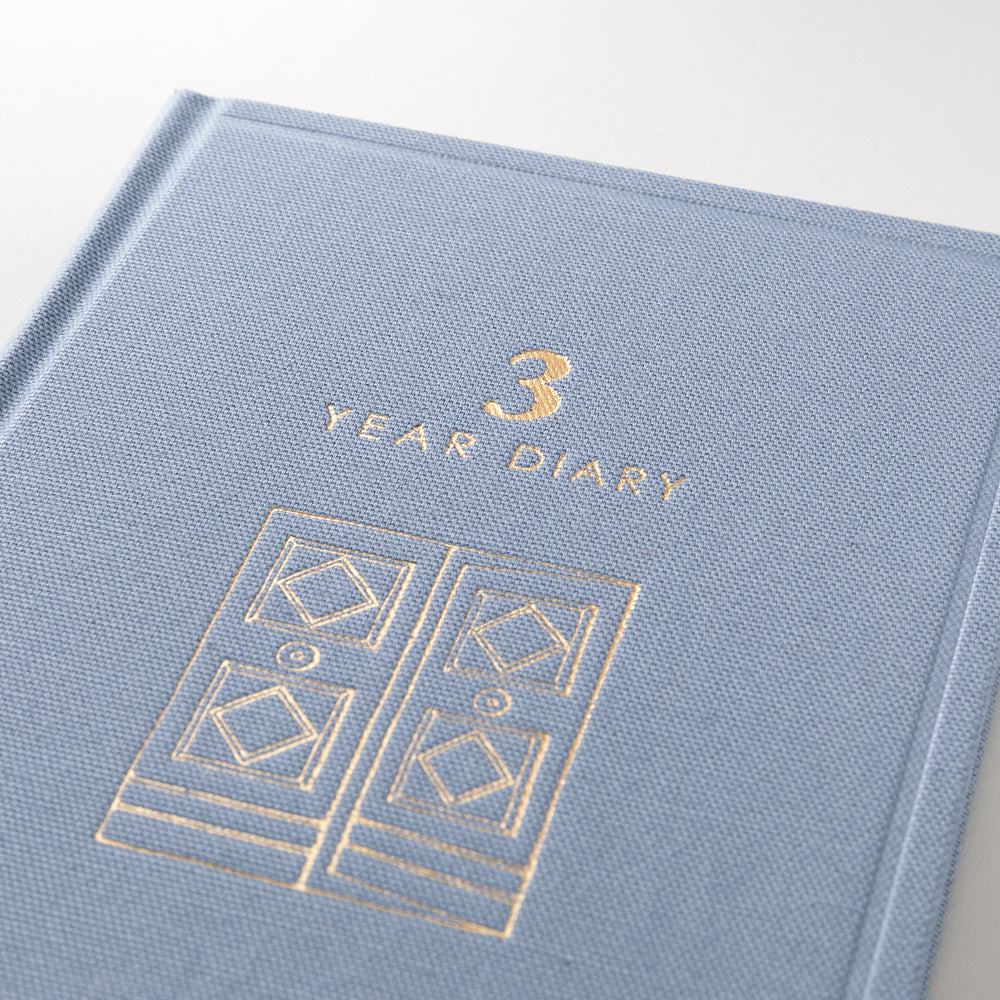 Midori 3 Year Diary - Blue Purple