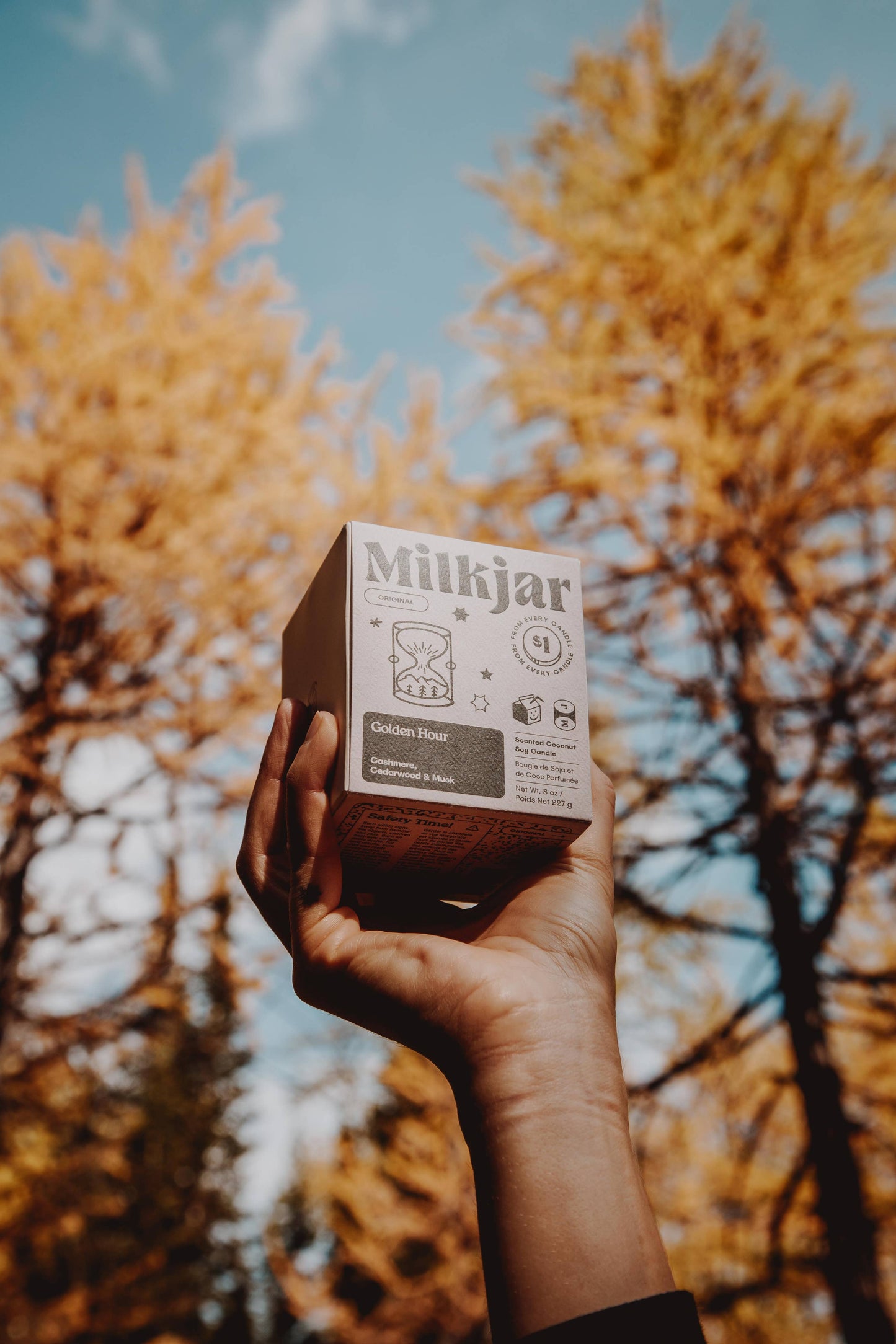 Golden Hour - Cashmere, Cedarwood Coconut Soy 8oz Candle