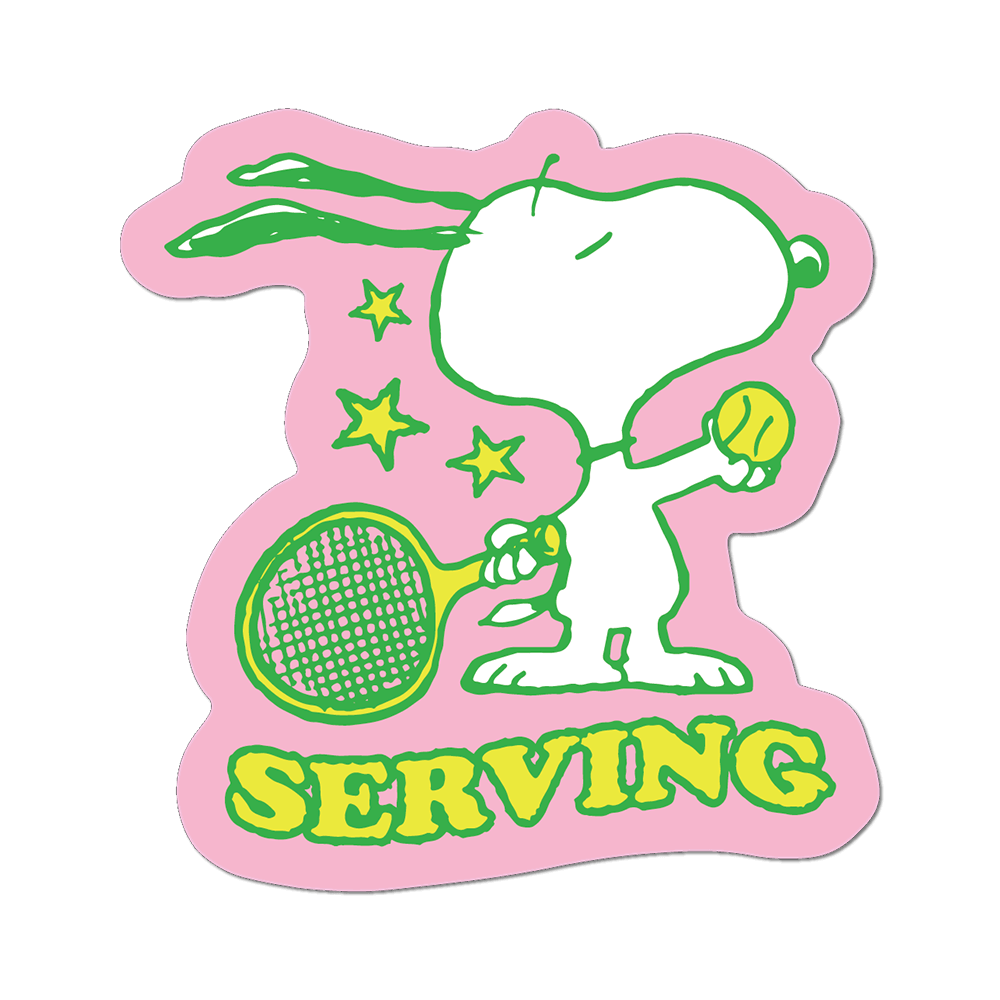 Serving by Snoopy - Die-Cut Sticker