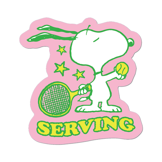 Serving by Snoopy - Die-Cut Sticker