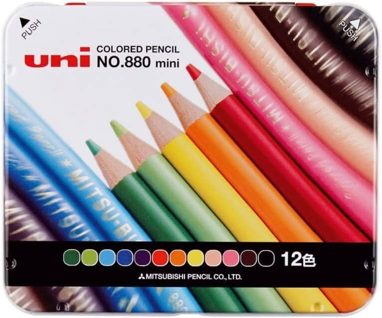 Uni Coloured Pencil Mini (12 Piece Set)