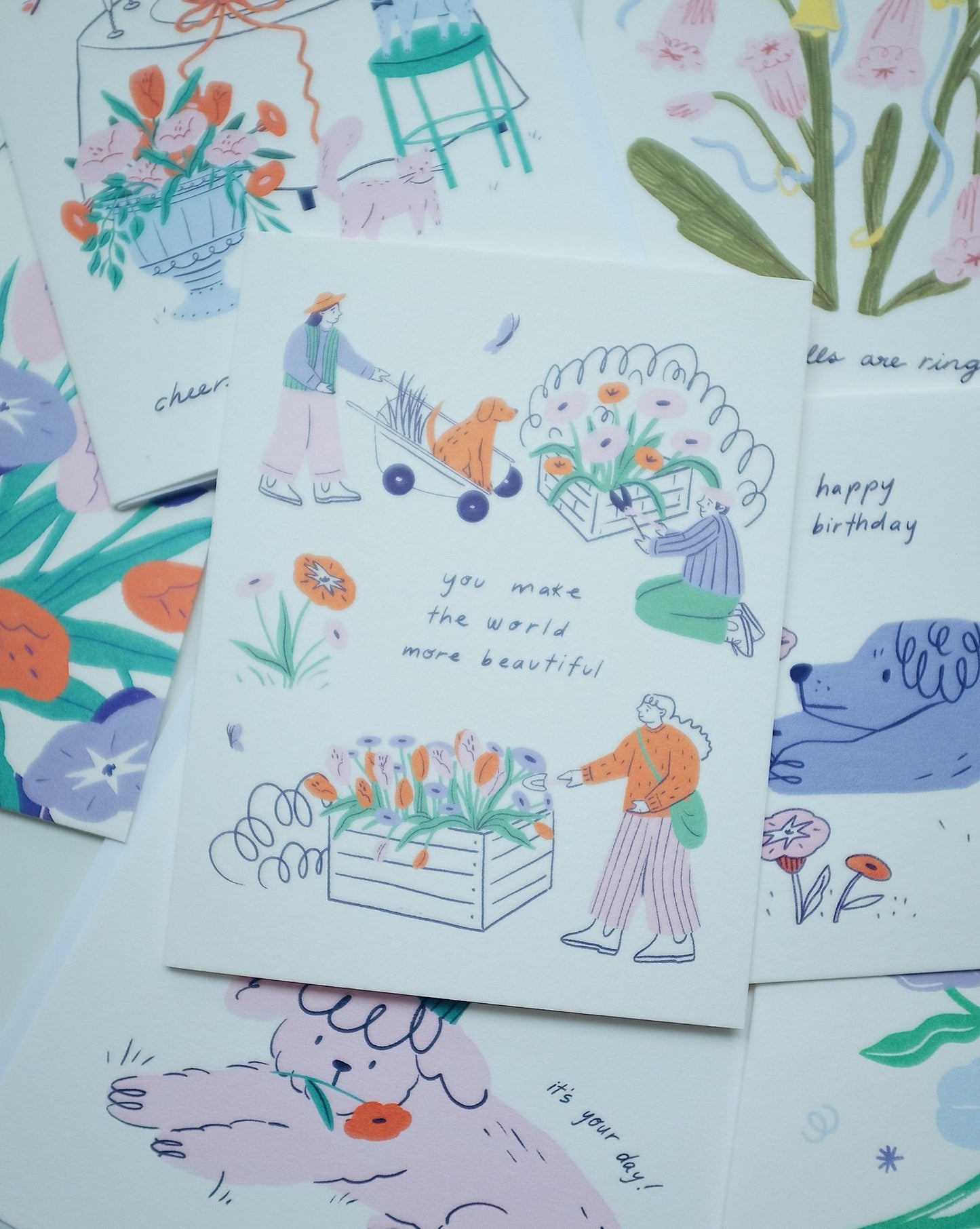 "You Make the World More Beautiful" Greeting Card