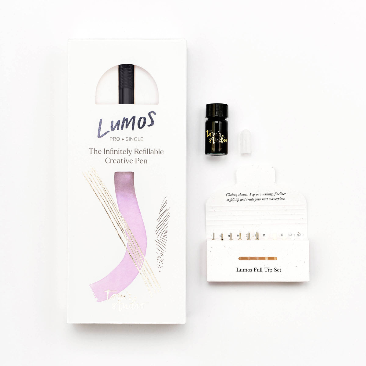 Lumos Pro - Refillable Multi-Tip Pen (Single or Duo)