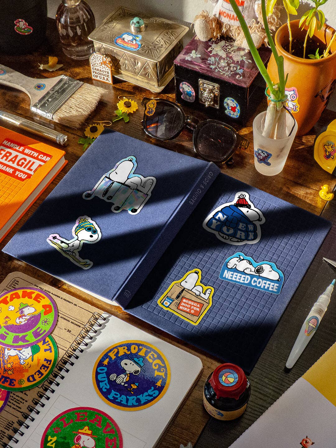 Skier Snoopy - Die-Cut Sticker