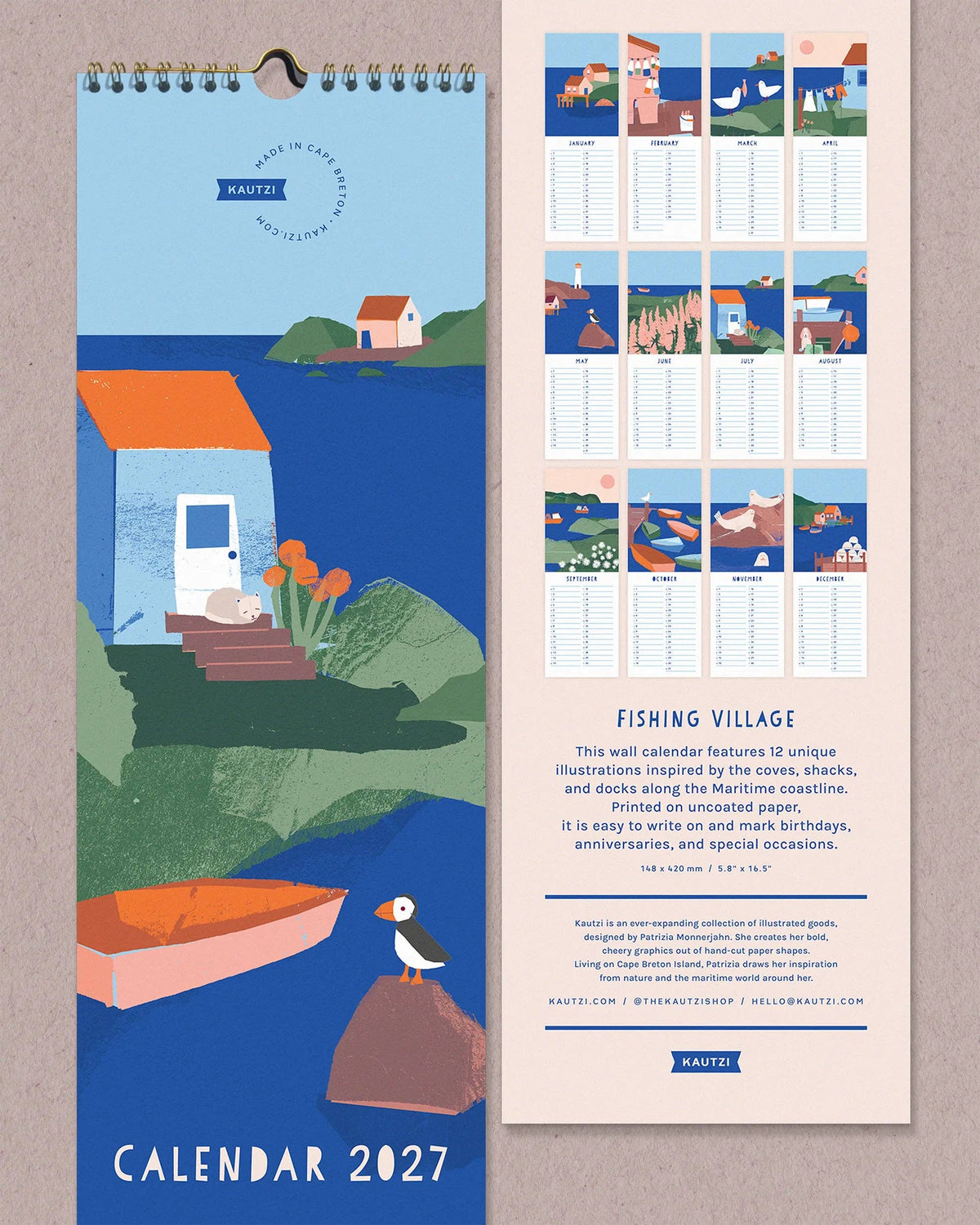 Fishing Villages - 2027 Wall Calendar