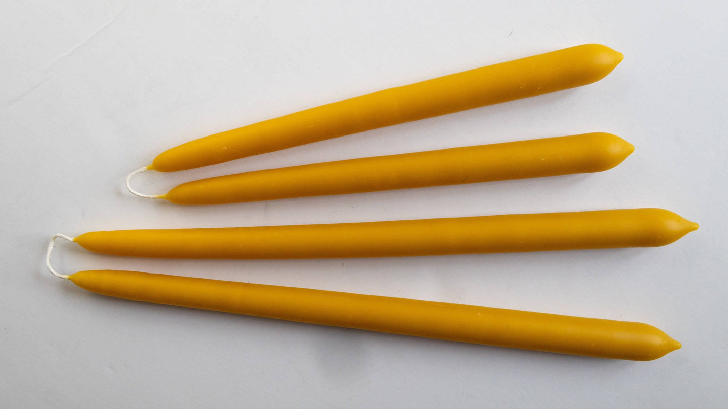 Pair of Beeswax Taper Candles