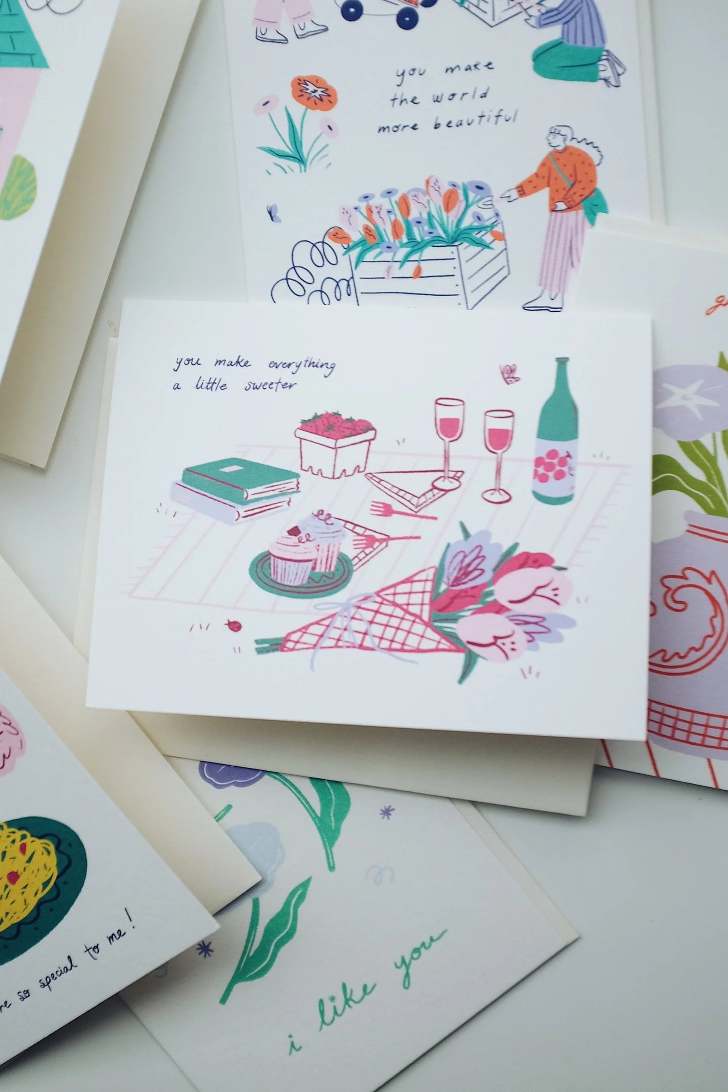 "You Make Everything a Little Sweeter" Greeting Card