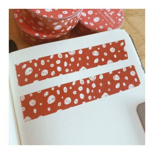 Dots Washi Tape - Orange