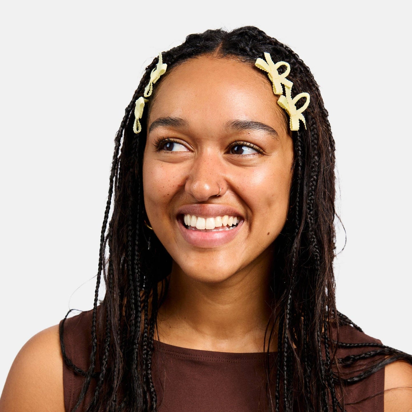 Bow Snap Clips in Butter