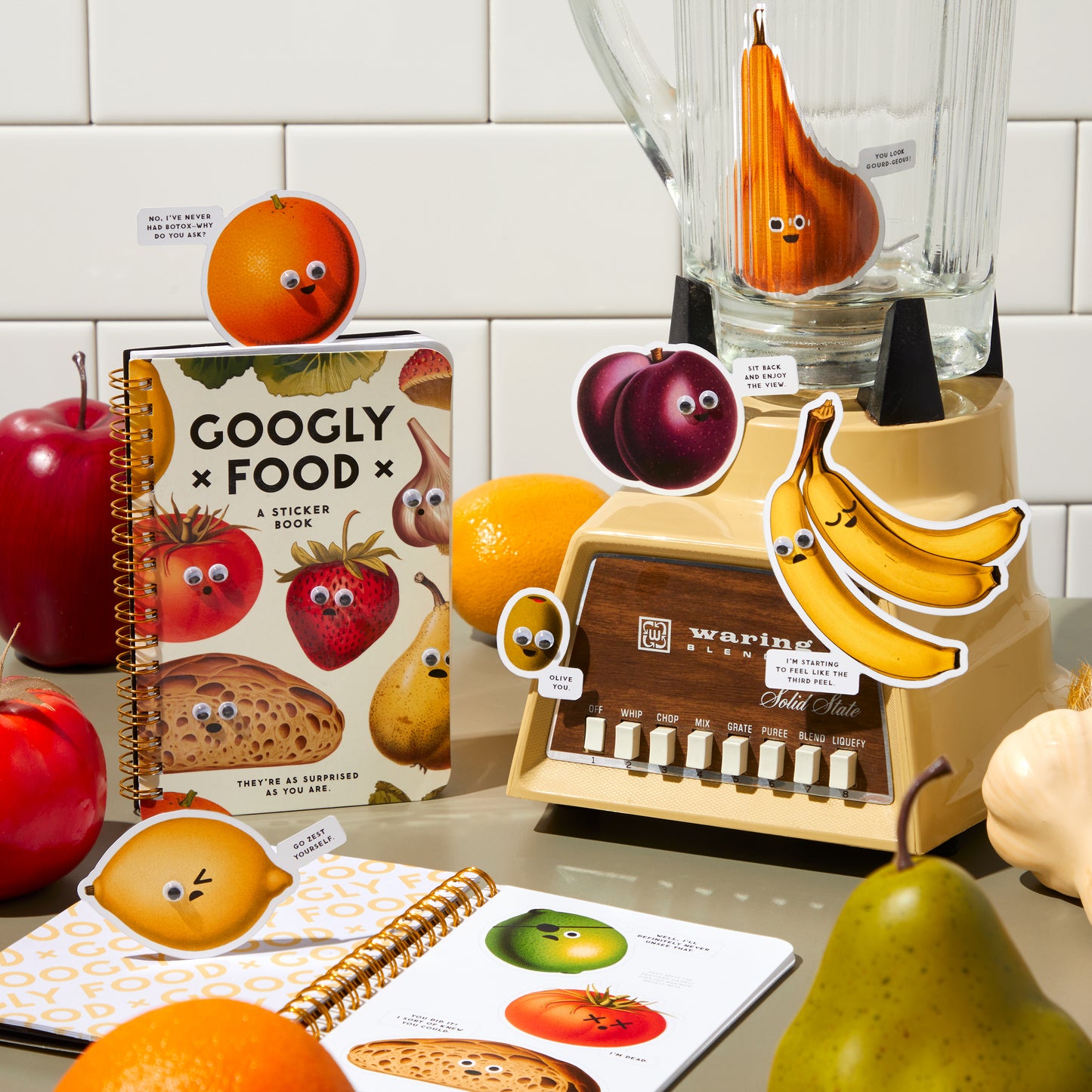 Sticker Book - Googly Food
