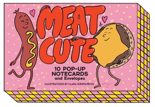 Meat Cute - 10 Pop-Up Notecards & Envelopes