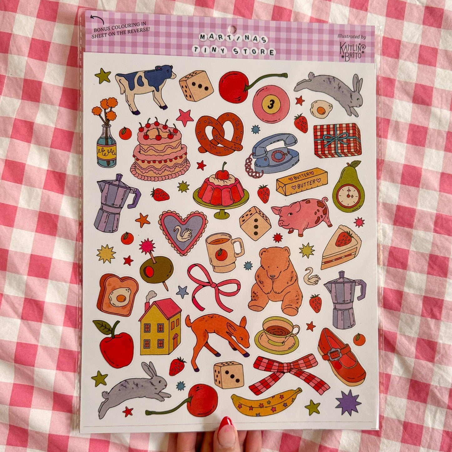 Illustrated Scrapbooking Stickersheet