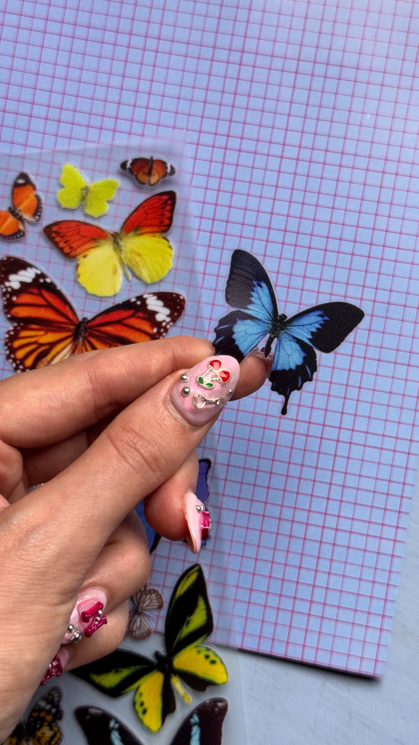 Butterfly Premium Transparent Stickers