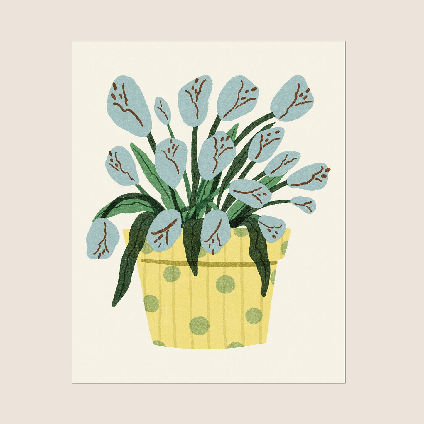 Blue Tulips - Art Print