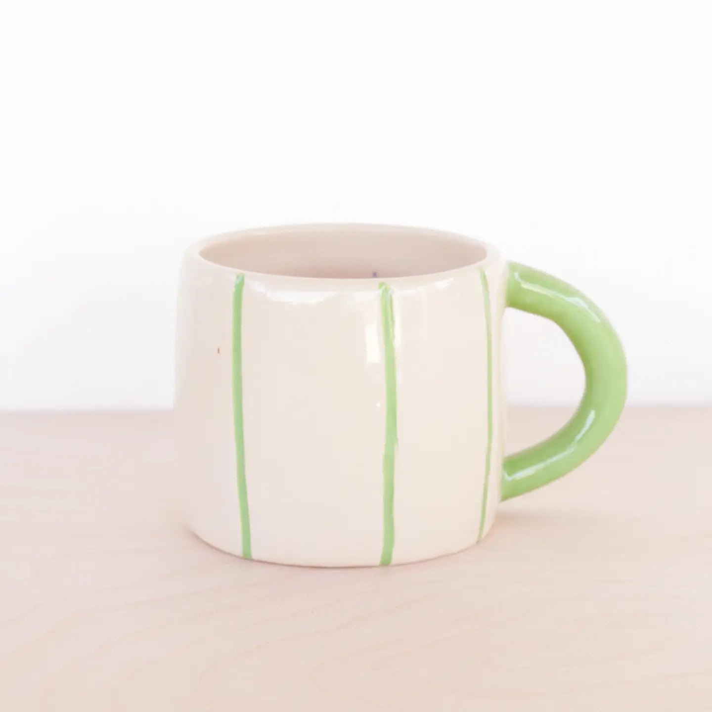 Short Ceramic Coffee Mug - Cactus