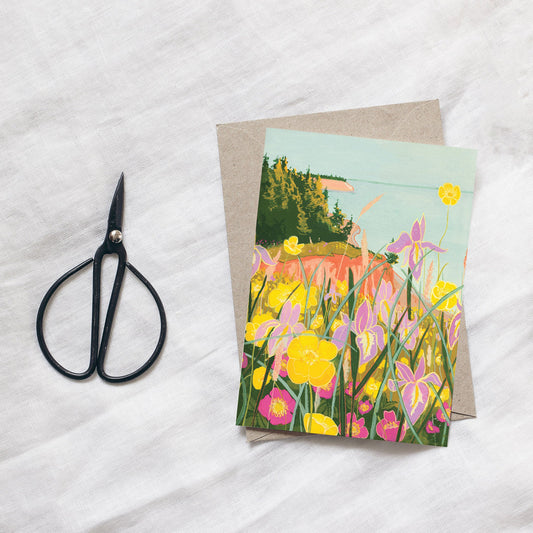 Lawrencetown Oceanside Cliff - Greeting Card