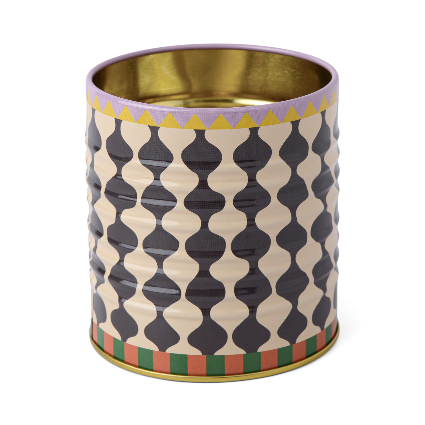 Storage Tin - White & Navy