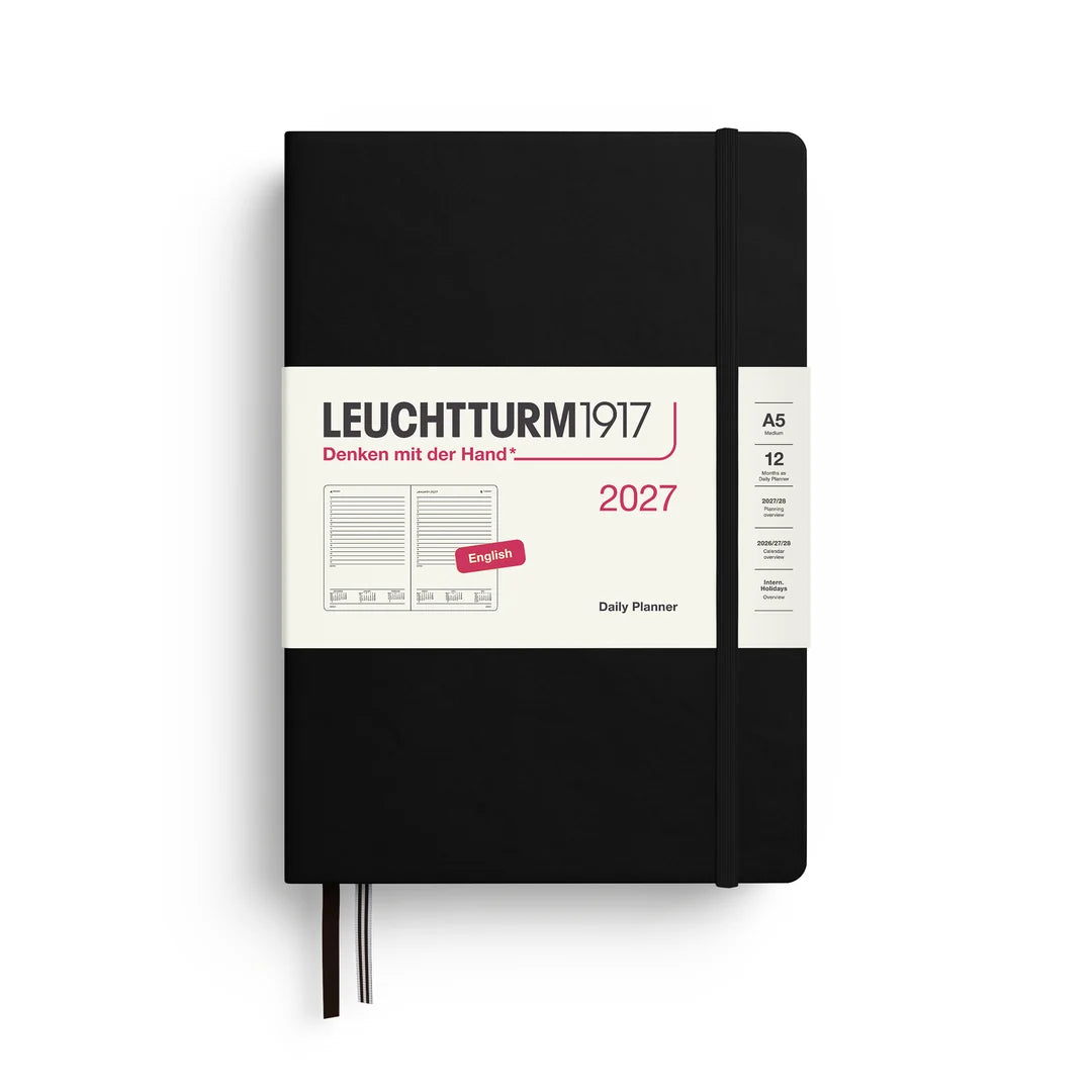 Black A5 2027 Daily Planner - Leuchtturm 1917