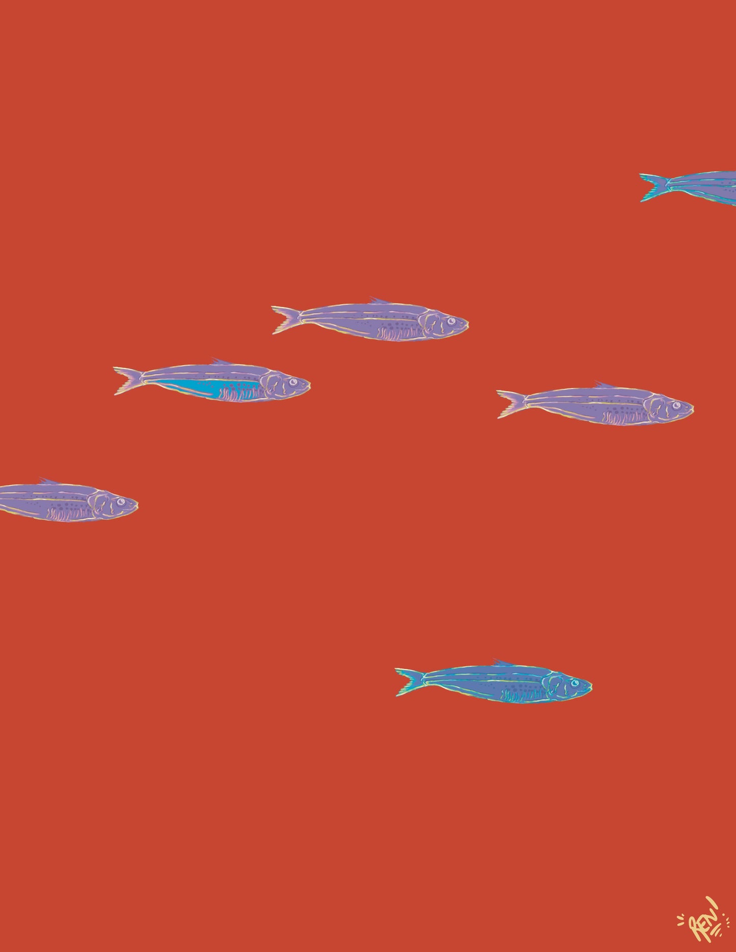Nova Scotia Fish Radar - Art Print
