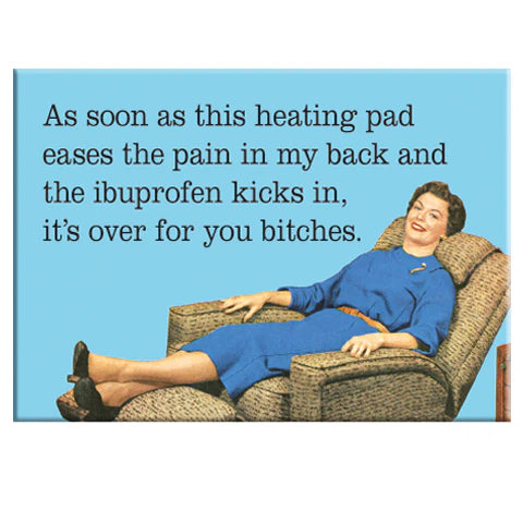 Heating Pad and Ibuprofen Recliner - Rectangle Magnet