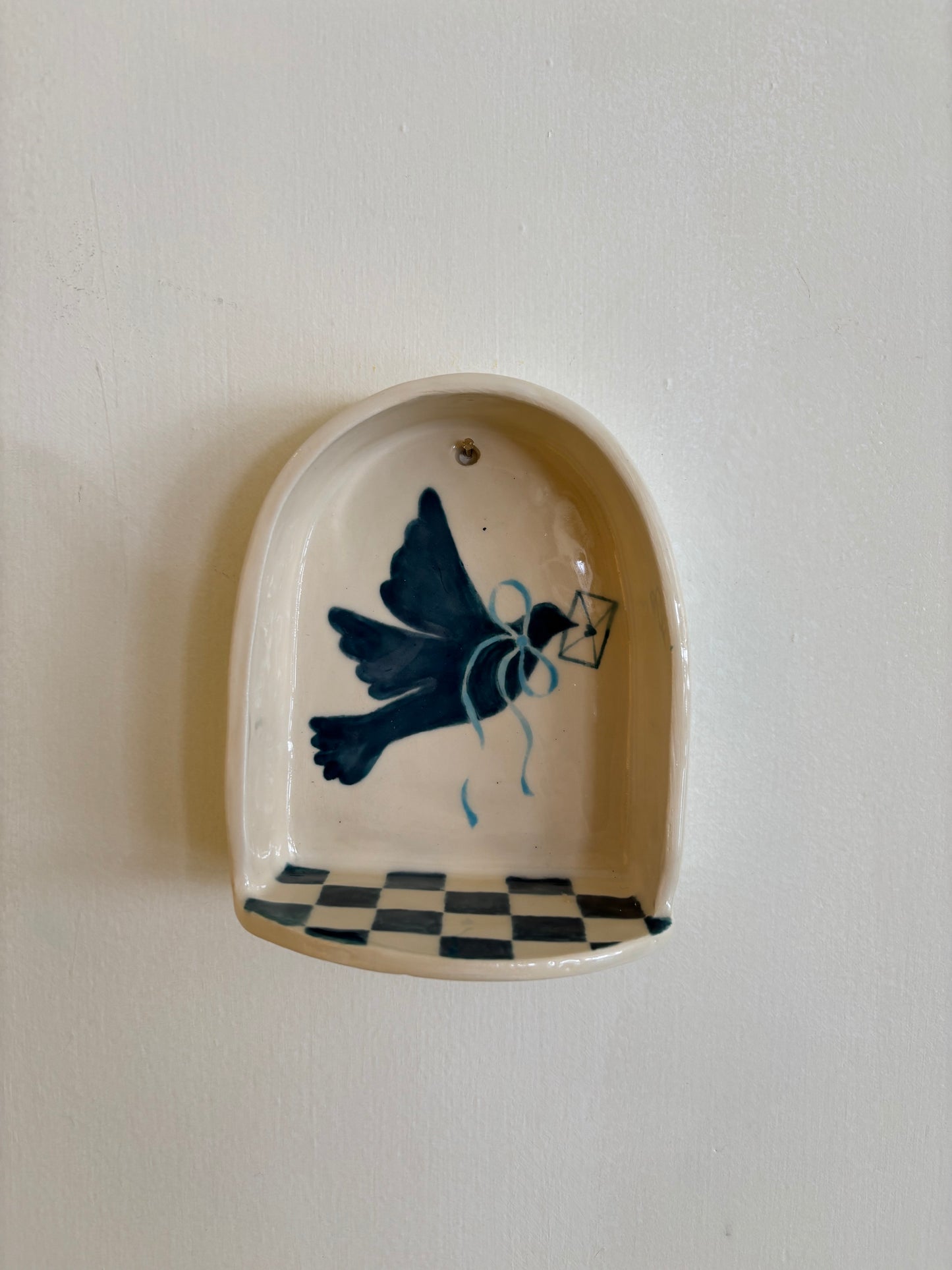 Medium Ceramic Shelf - Letter Dove