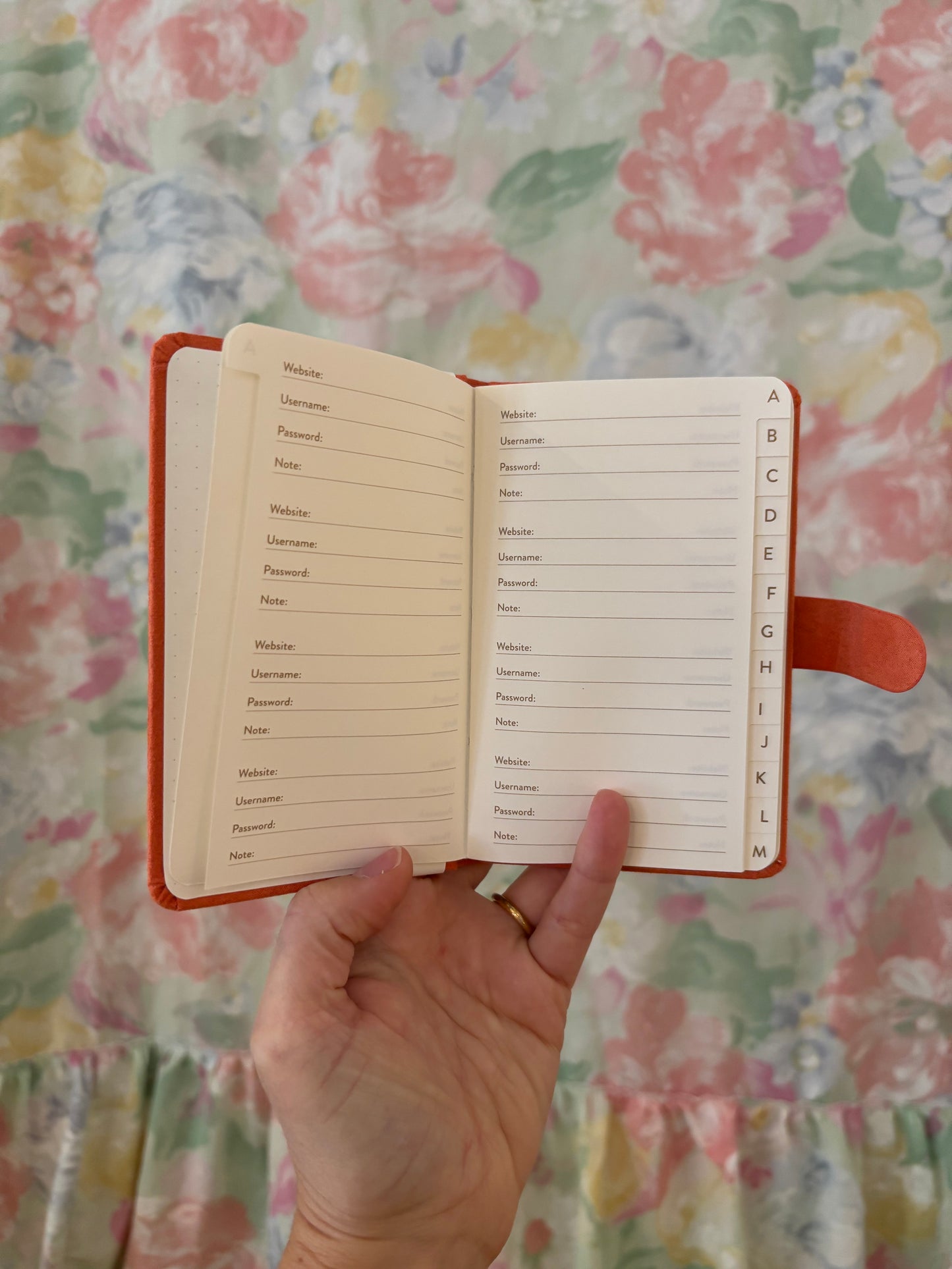 Mini Password Journal
