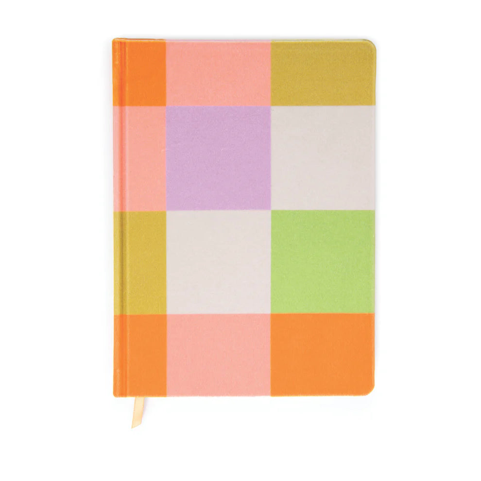 Velvet Jumbo Journal - Checks
