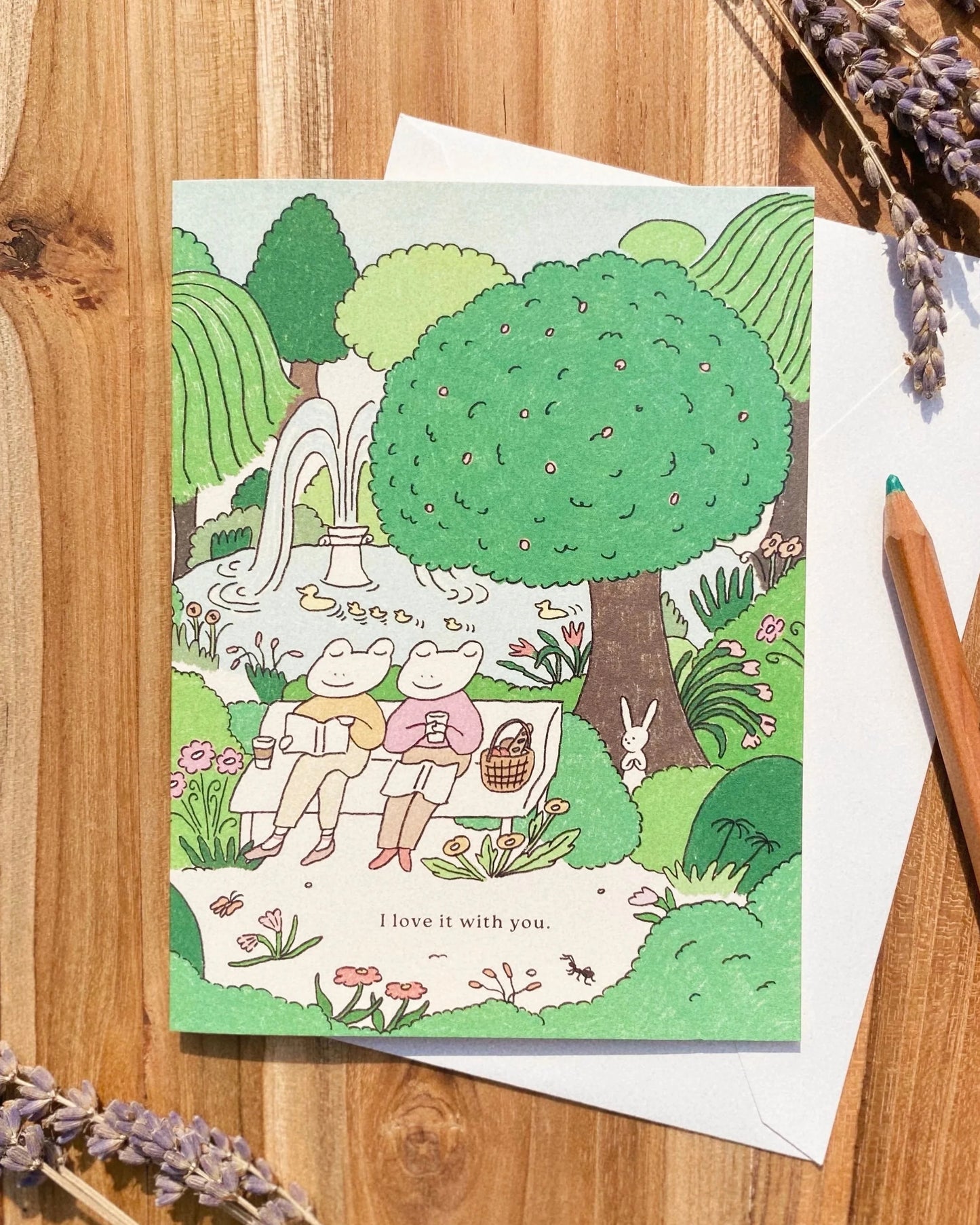 Frog "I Love It With You" - Just Because Card