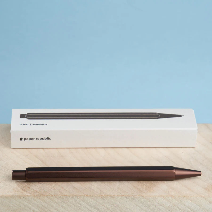 Le Stylo - Needle Point Pen, Chestnut