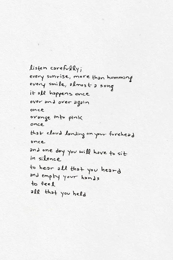 Fieldnotes - Poems from Paying Attention