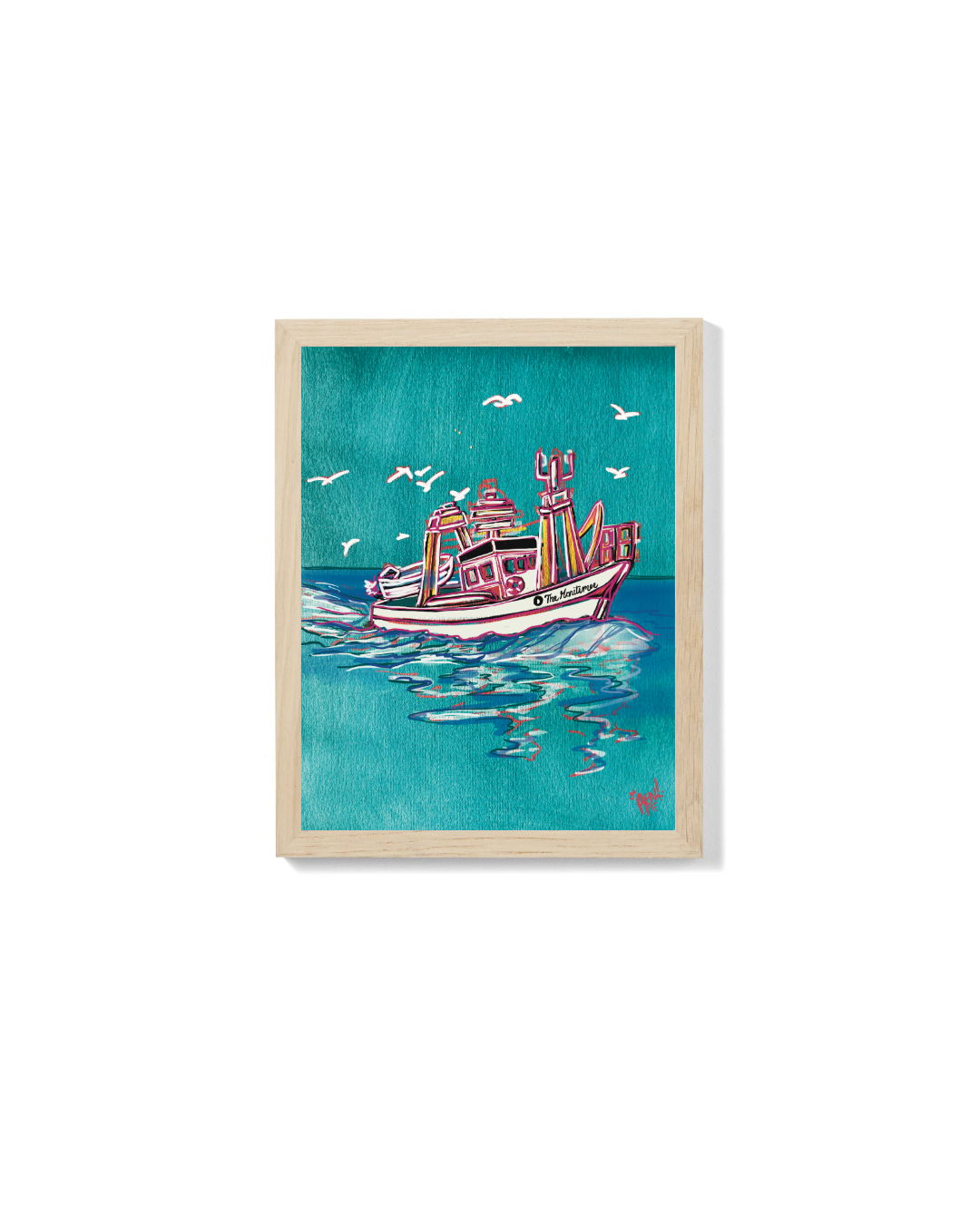 Maritime Fishing Boat - Art Print
