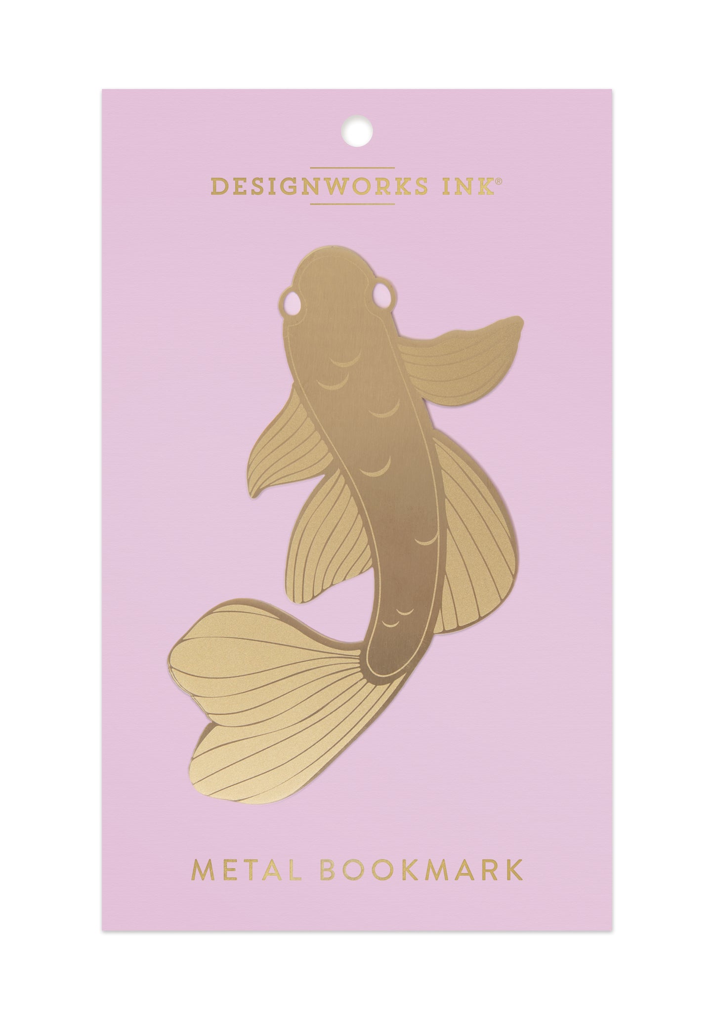 Large Metal Bookmark - Koi Fish