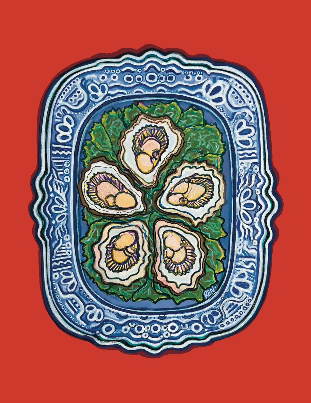 Oyster Platter - Art Print