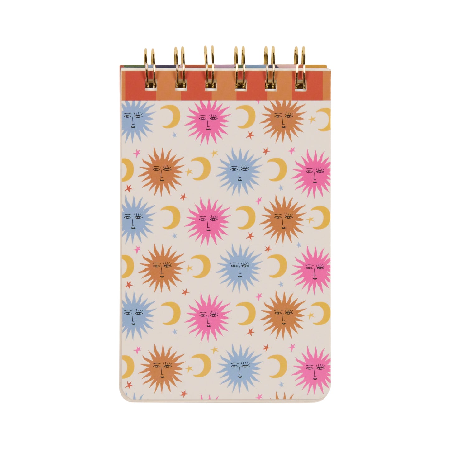 Wire Notepad - Celestial Sun & Moon