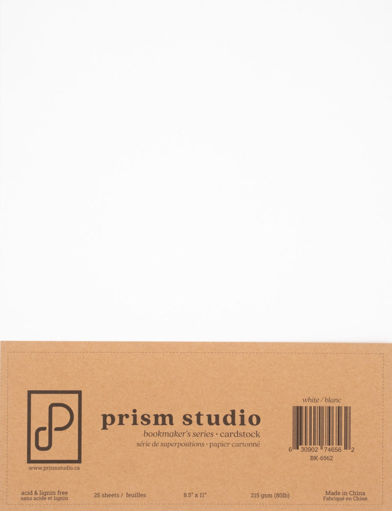 8.5X11 Bookmaker's Cardstock - White (25 Sheets)