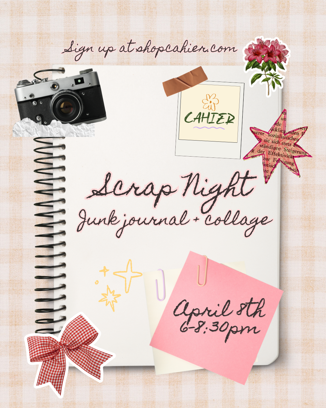 Scrap Night (Junk Journal + Collage) - April 8th