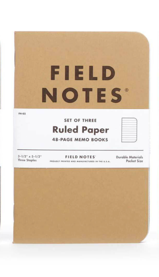 Field Notes Set of 3 Kraft Memo Books - Ruled