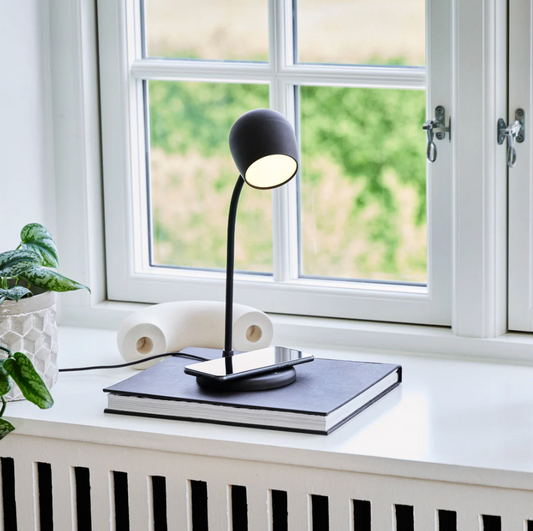 Ellie Lamp & Bluetooth Speaker - Black