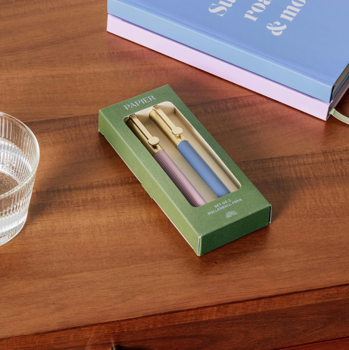 Set of 2 - Groove Metallic Rollerball Pens