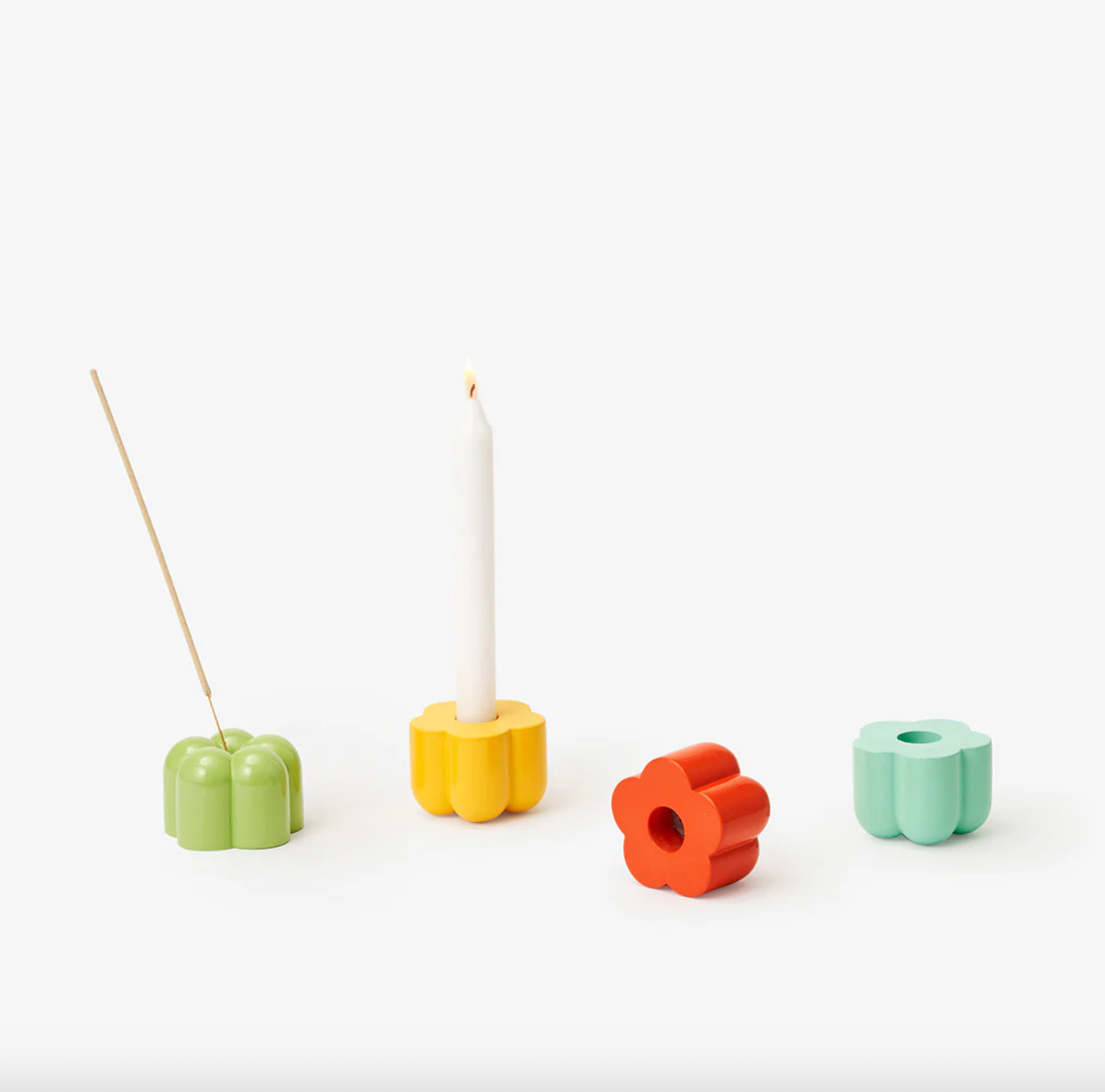 Poppy Candle & Incense Holder
