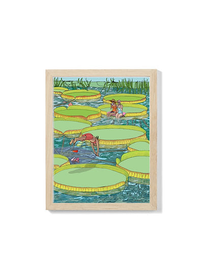 Summer At The Pond - Art Print