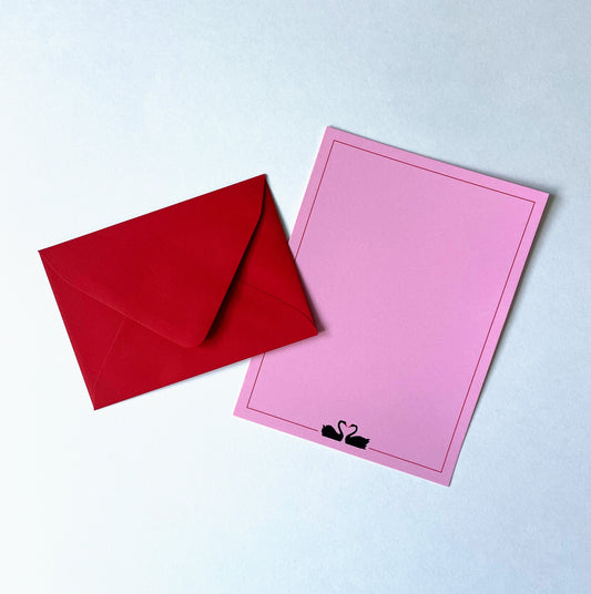 Swan Notecard Set