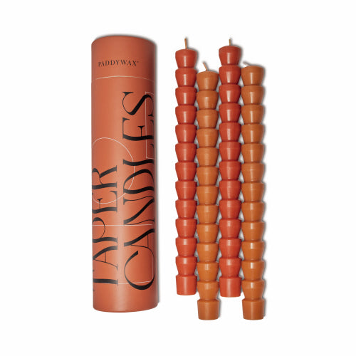 Taper Candle Set - Red & Terracotta